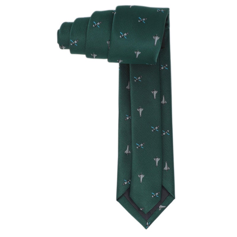 MENDEPOT Space Ties Airplanes Necktie Astronaut UFO Tie Men Birthday Father's Day Gift (Space Station) - Image 3